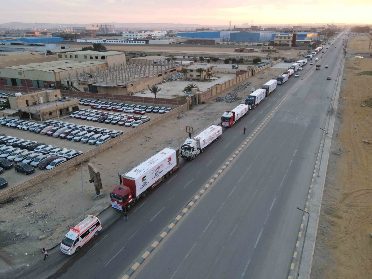 Cansuyu Tırları Ürdün'den Gazze'ye Ulaştı