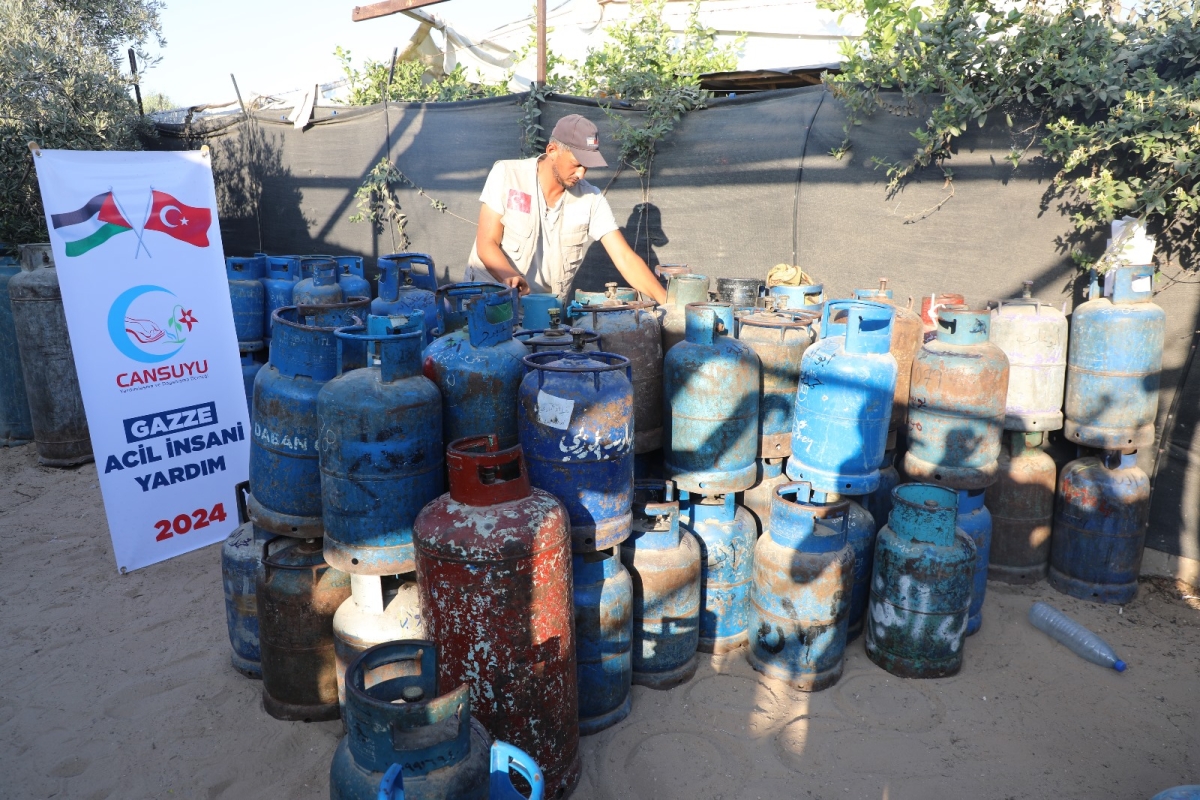 Cansuyu Tırları Ürdün'den Gazze'ye Ulaştı