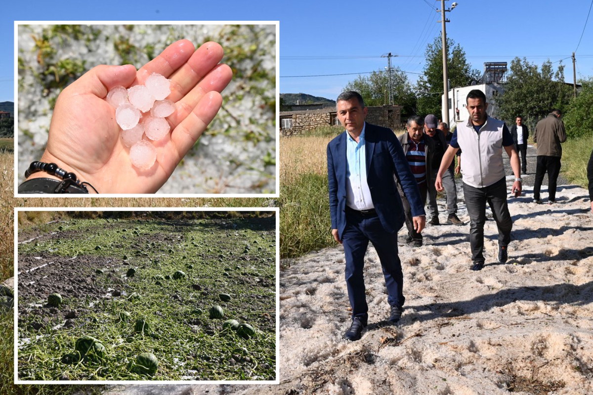 Manavgat’ta Tarım Ürünleri Doludan Zarar Gördü