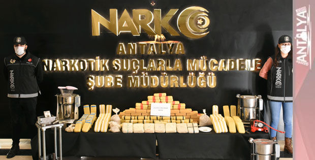 Antalya'da Rekor Uyuşturucu Ele Geçirildi