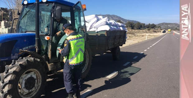 86 araç da trafikten men edildi