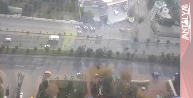 Antalya'da helikopter ve drone destekli trafik denetimi