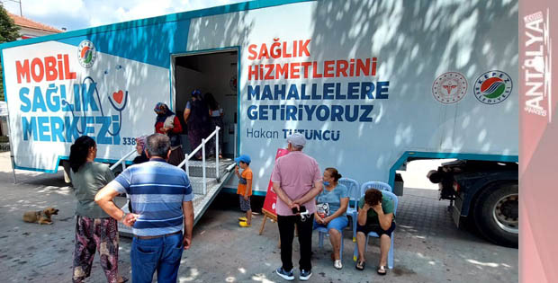 Kepez’in mobil sağlık merkezi Korkuteli’nde