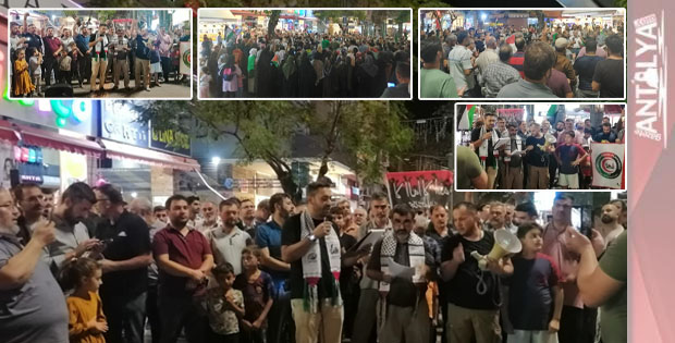Antalya'da Filistin direnişine destek