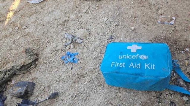 Siyonist İsrail UNICEF aracını vurdu!